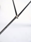 Tavolino scandinavo vintage con struttura in metallo 7