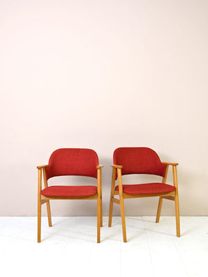 Coppia di poltroncine vintage nordiche 11