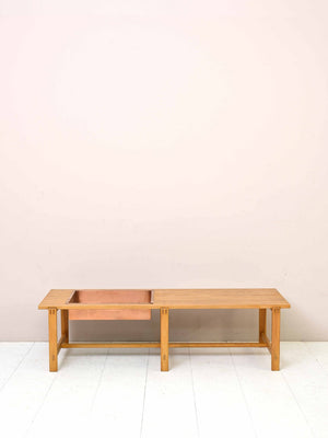 Panca scandinava con fioriera 1