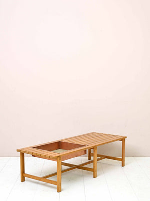 Panca scandinava con fioriera 2