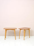 Tavolini scandinavi ovali di modernariato