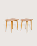 Tavolini scandinavi ovali di modernariato