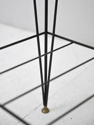 Tavolino scandinavo in teak e metallo 4