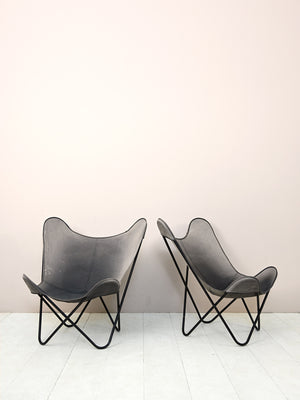 Coppia di safari chair vintage 1