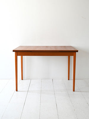 Tavolo scandinavo anni 50 in teak e rovere 3