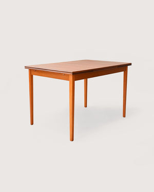 Tavolo scandinavo anni 50 in teak e rovere
