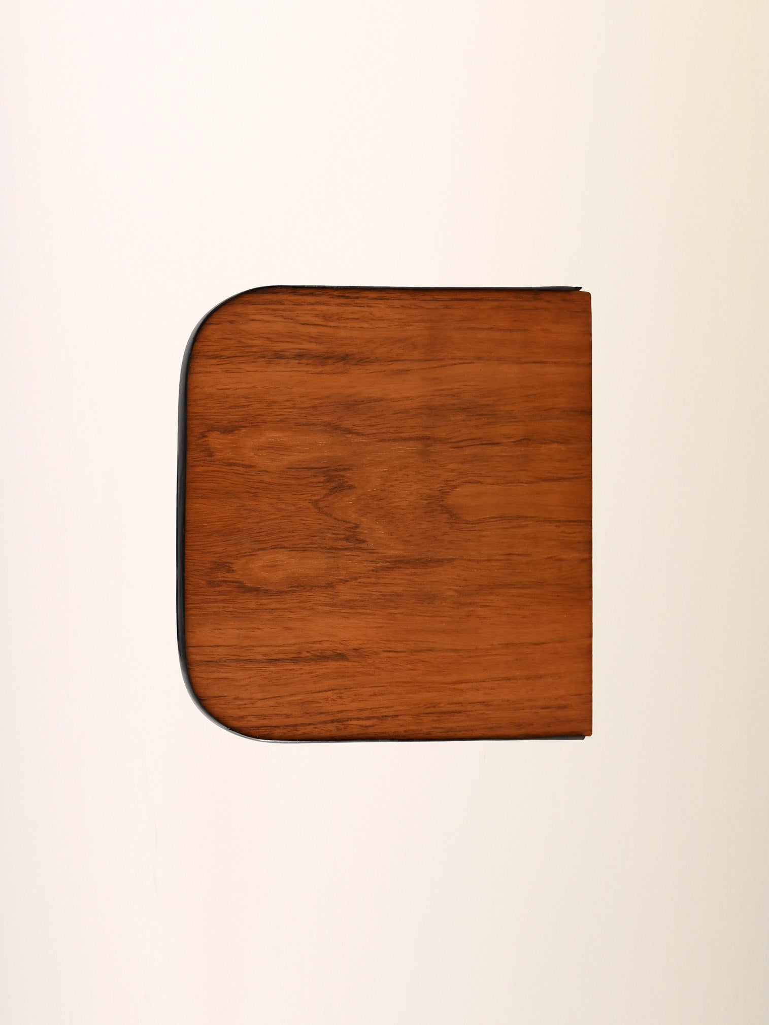 Comodino sospeso in teak e metallo 5