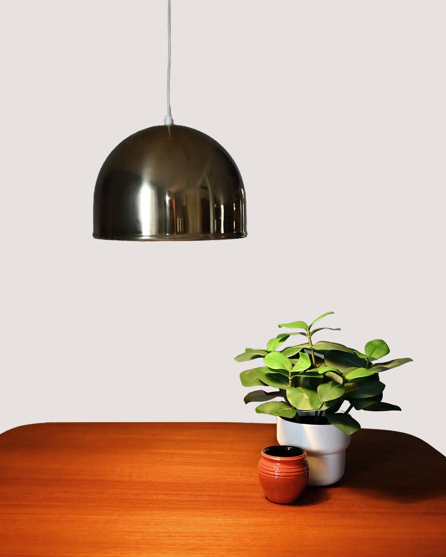 Lampada svedese in metallo dorato
