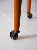 Tavolino in teak anni ‘60 con ruote 6