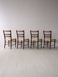Set di 4 sedie scandinave in legno