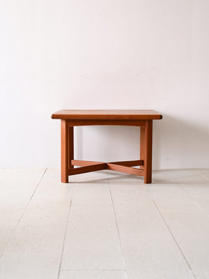 Tavolino quadrato in teak prodotto in Danimarca