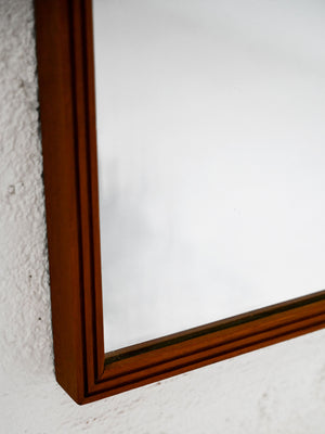 Specchio scandinavo vintage in teak, anni '50 4
