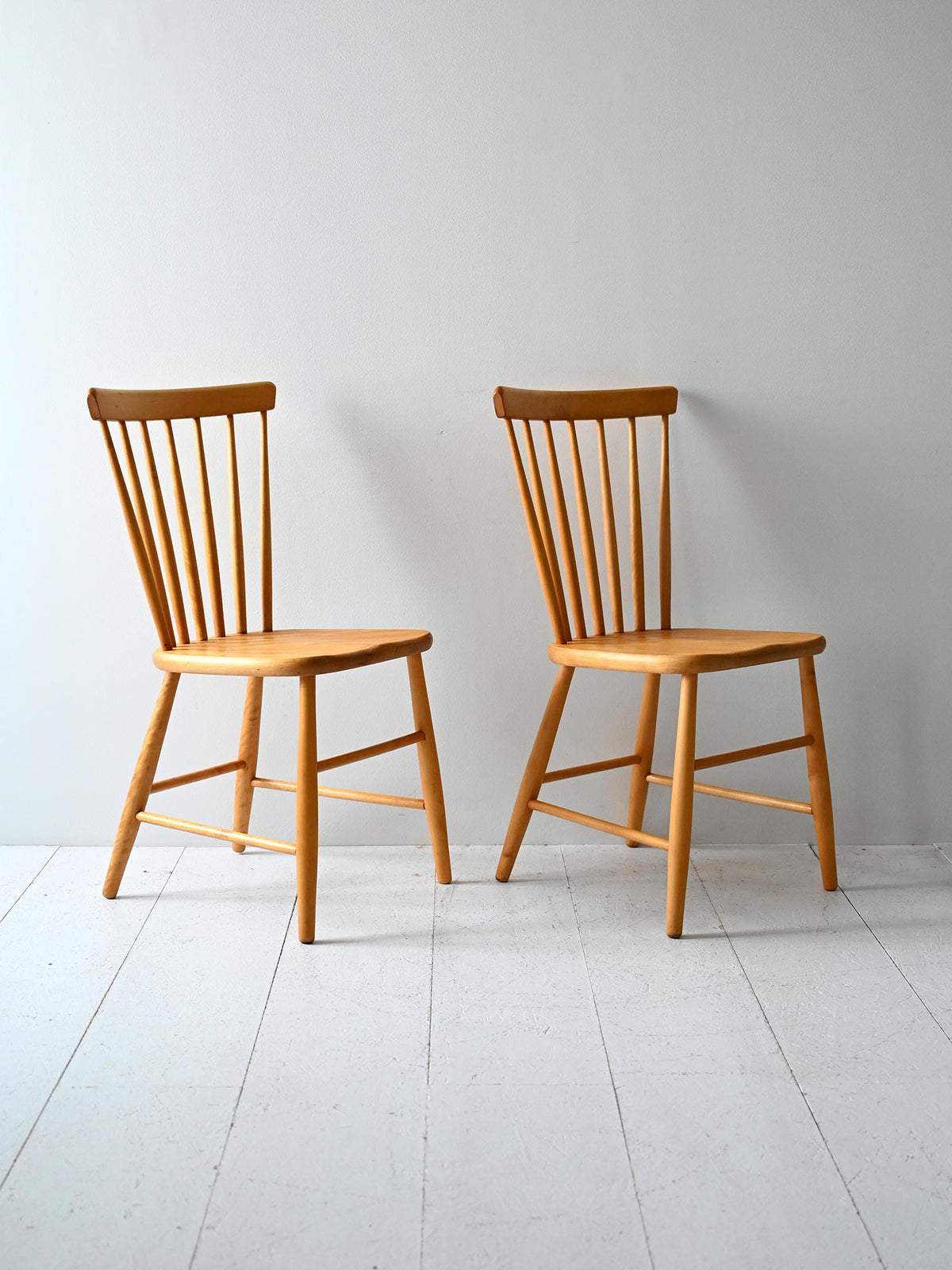 Coppia di sedie scandinave vintage modello Pinstolar 2
