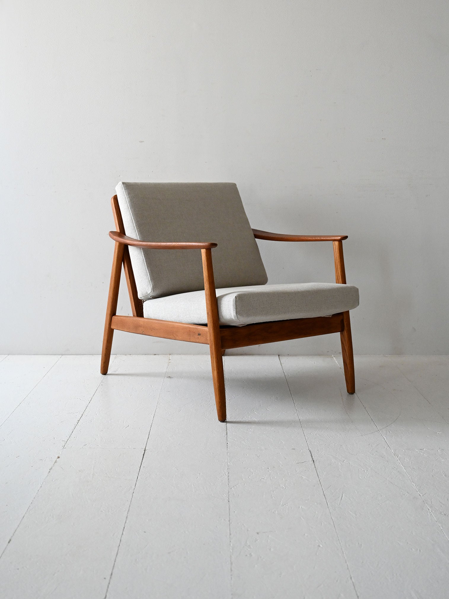 Poltrona svedese in teak di Folke Ohlsson per DUX 1