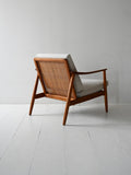 Poltrona svedese in teak di Folke Ohlsson per DUX 2