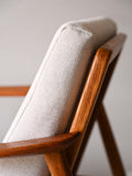 Poltrona svedese in teak di Folke Ohlsson per DUX 5