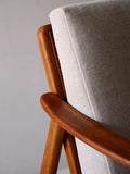 Poltrona svedese in teak di Folke Ohlsson per DUX 8