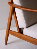 Poltrona svedese in teak di Folke Ohlsson per DUX 9