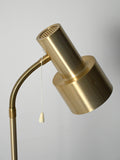 Lampada da terra scandinava dorata anni 60 2