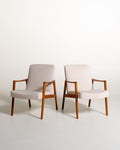 Poltrone scandinave in teak, anni '50/'60