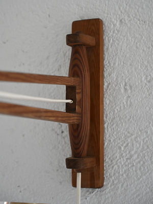 Applique in legno con braccio orientabile 7