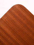 Coffee table scandinavo vintage in teak con rotelle 3