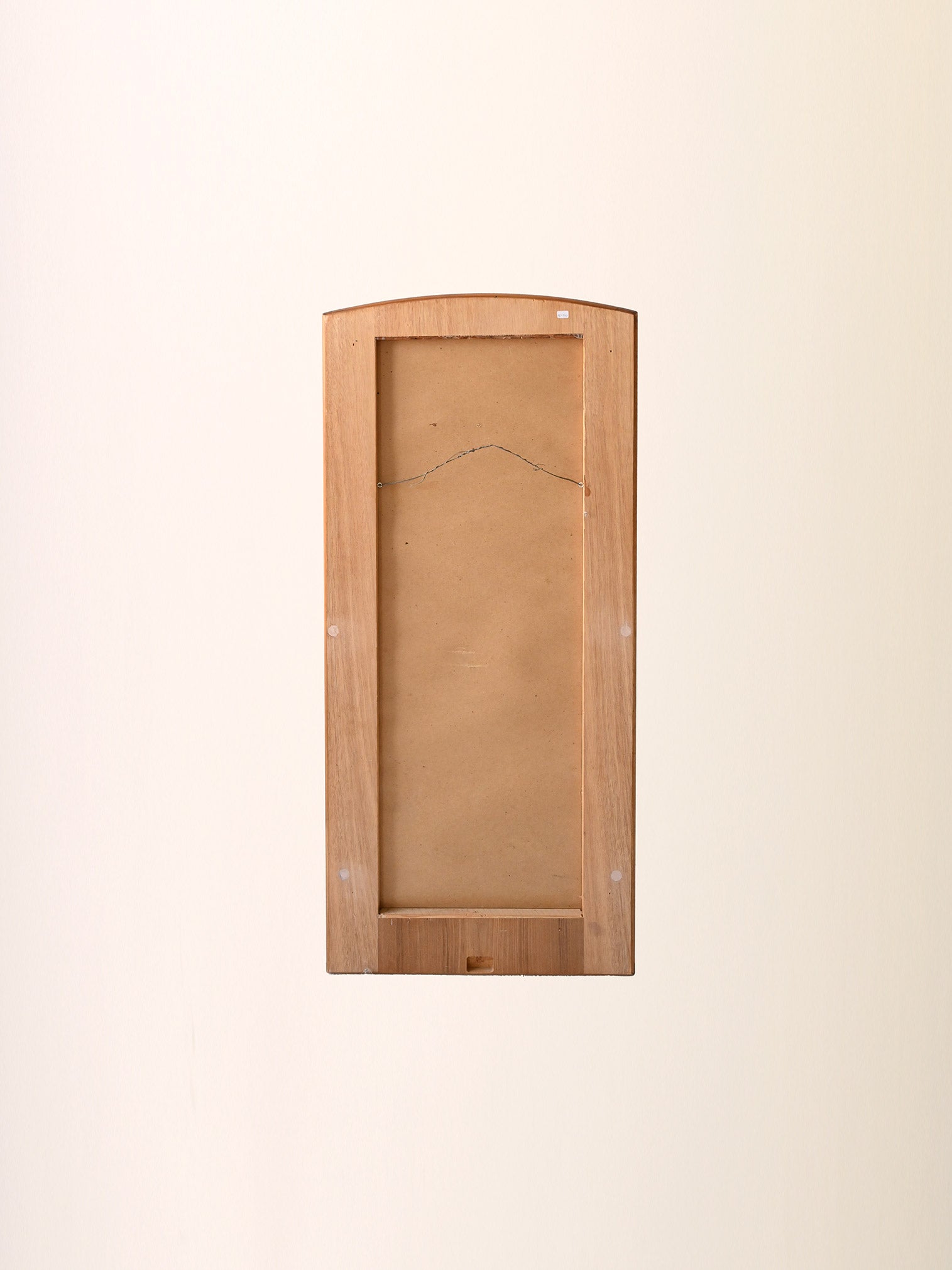 Specchio scandinavo vintage in teak anni ’60 5