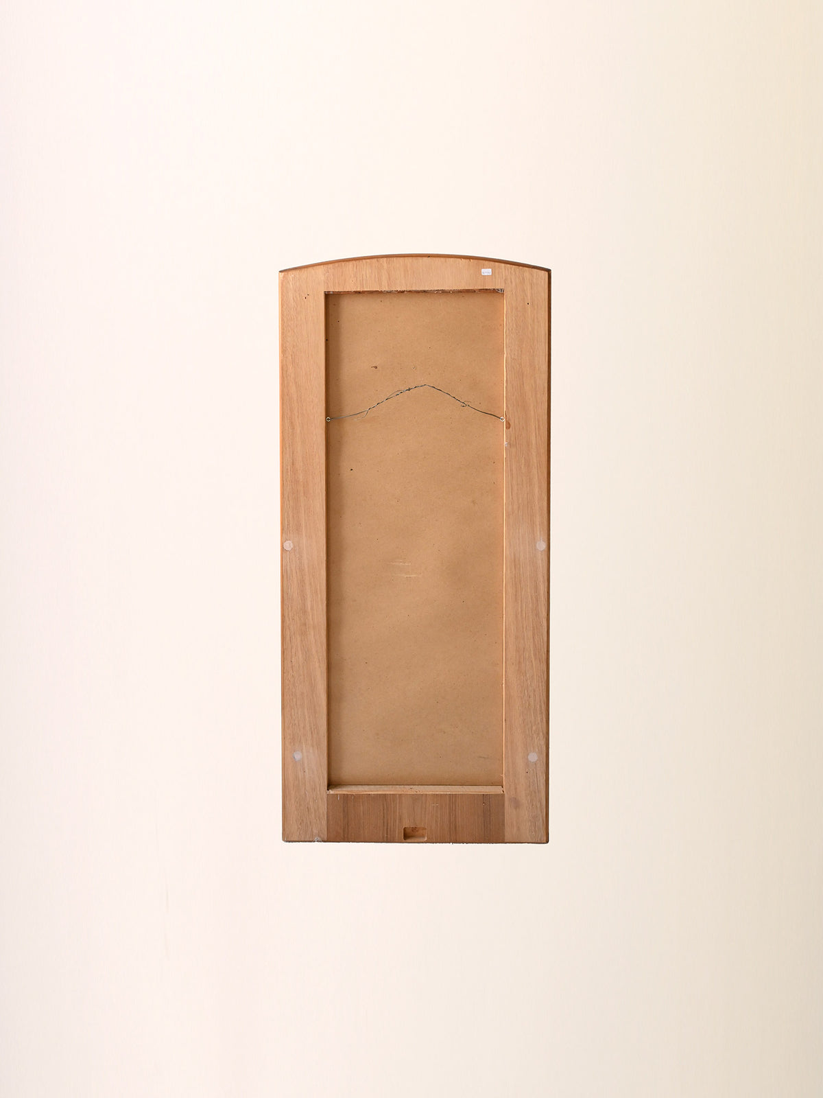 Specchio scandinavo vintage in teak anni ’60 5