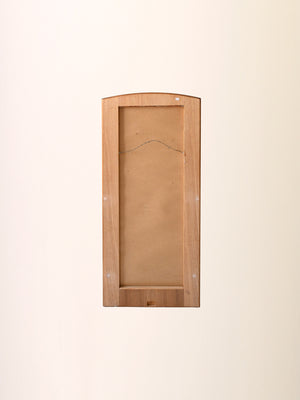Specchio scandinavo vintage in teak anni ’60 5