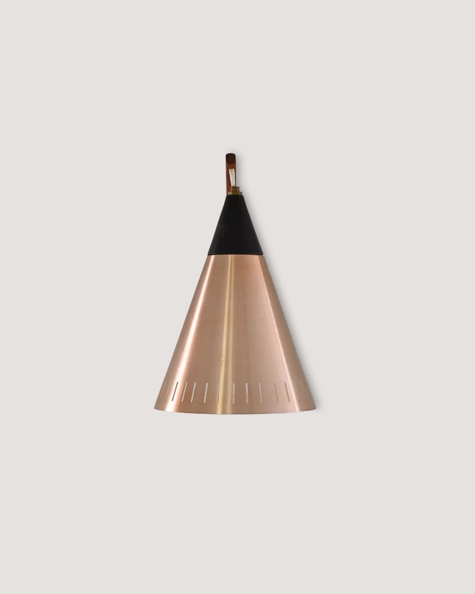 Lampada scandinava con braccio in teak