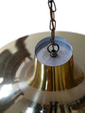 Lampadario vintage scandinavo in ottone anni '60/'70 2