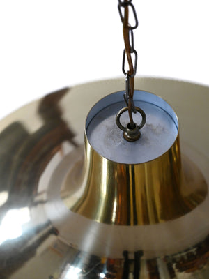 Lampadario vintage scandinavo in ottone anni '60/'70 2