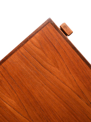 Coppia tavolini scandinavi vintage in teak e faggio 4