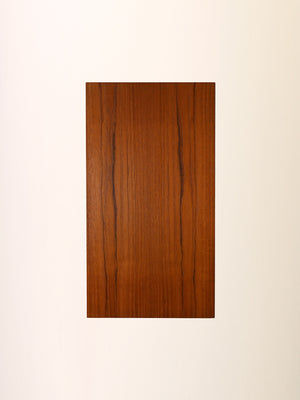 Comodino scandinavo vintage in legno e metallo 8