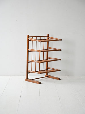 Portariviste scandinavo vintage anni 40 in betulla 2