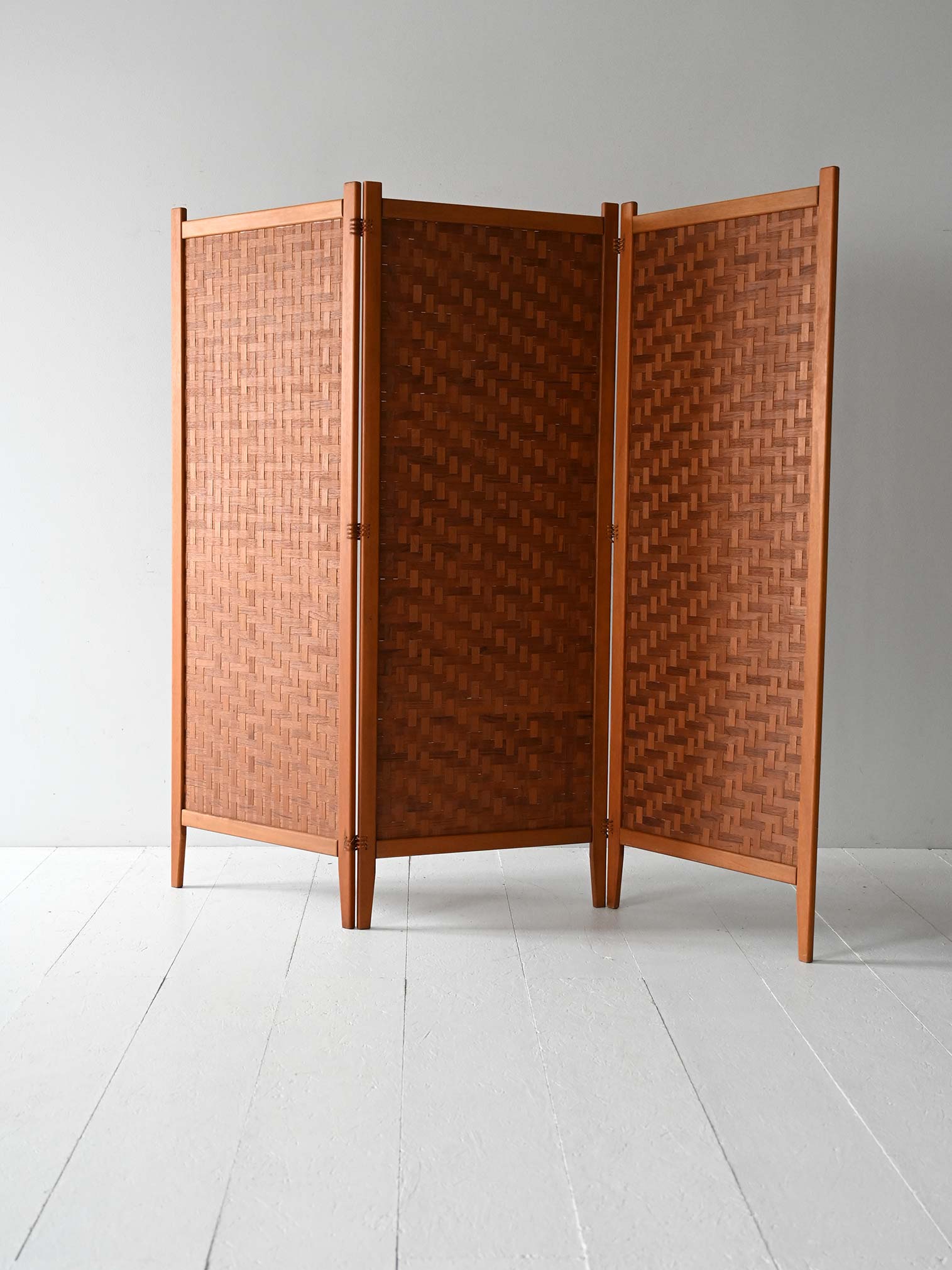 Paravento scandinavo Spåna in teak anni ’50/60 2