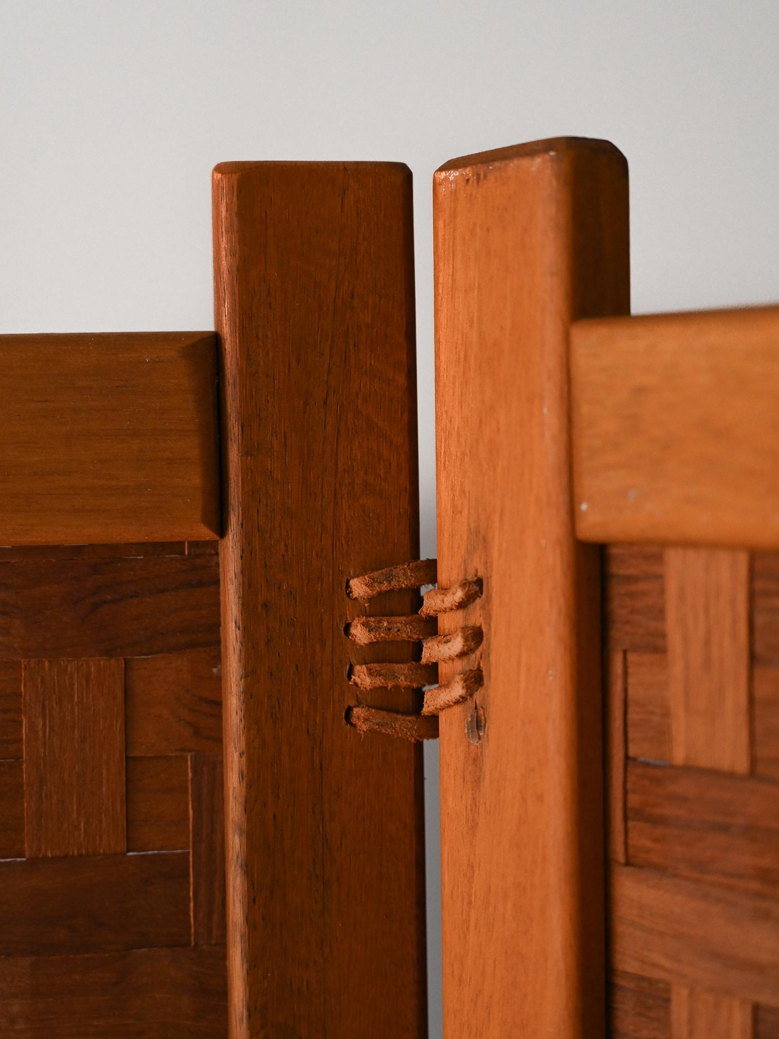 Paravento scandinavo Spåna in teak anni ’50/60 4