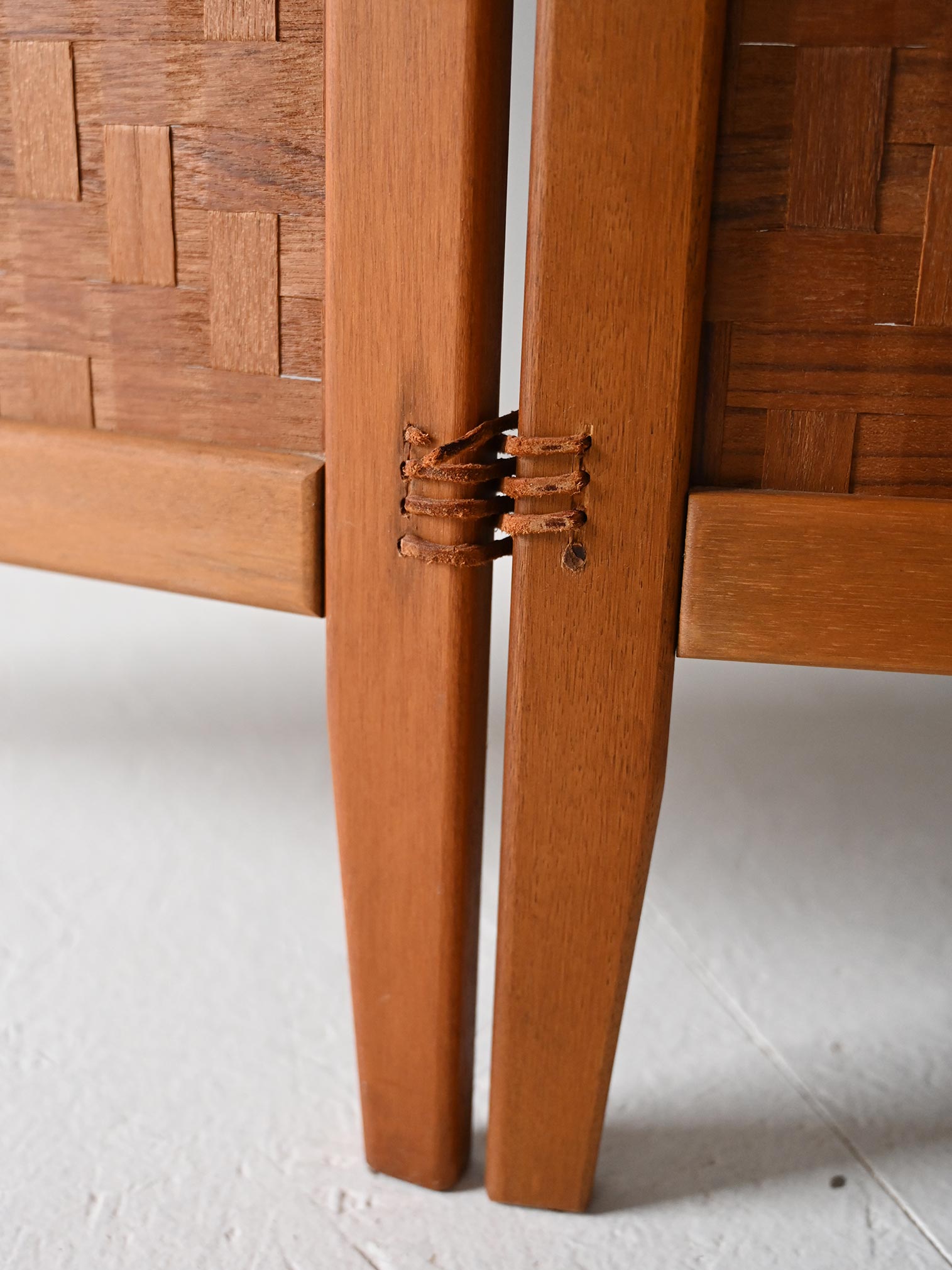 Paravento scandinavo Spåna in teak anni ’50/60 5