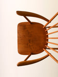 Sedia a dondolo scandinava anni 50/60 in faggio e teak 6