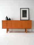 Sideboard scandinavo vintage in rovere con cassetti e ante