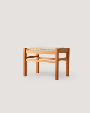 Sgabello poggiapiedi scandinavo in rovere