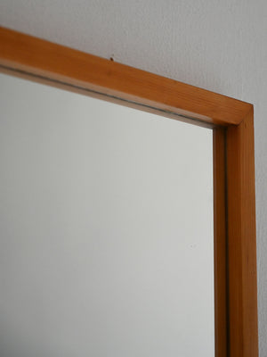 Specchio scandinavo minimalista anni ’60 in rovere 1