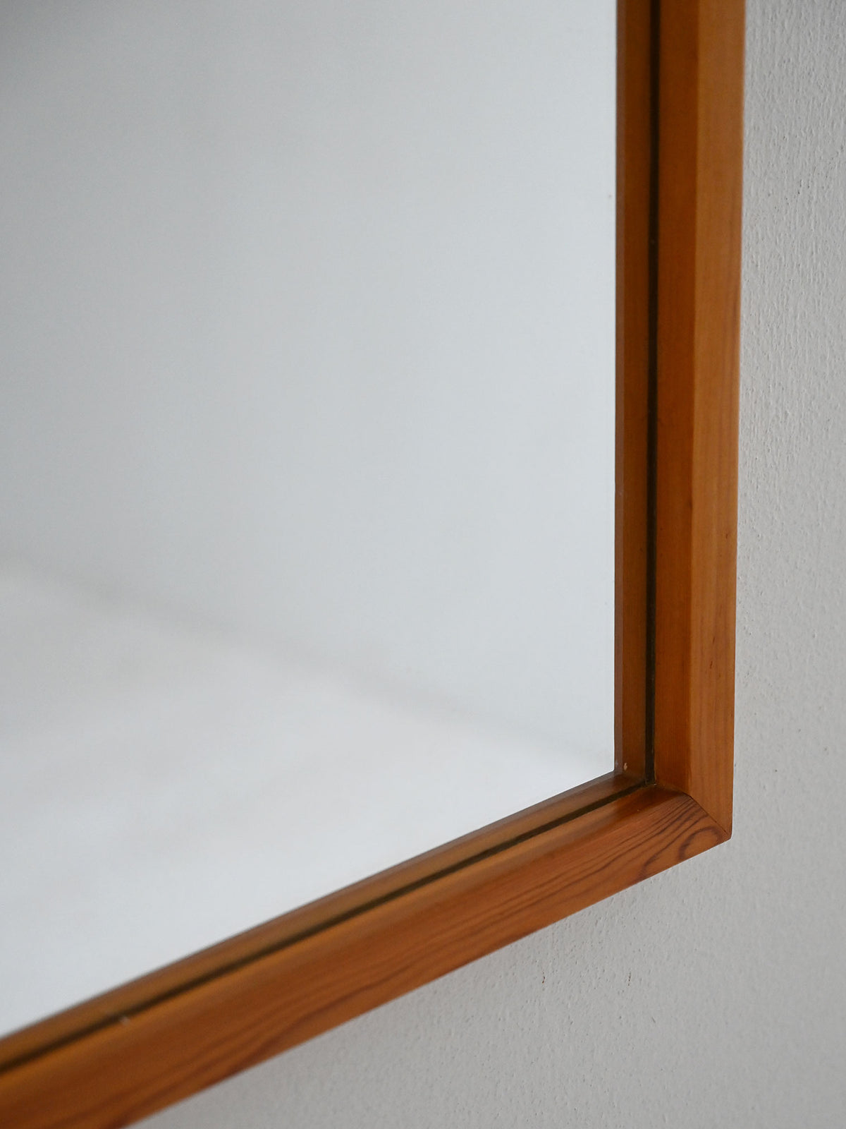 Specchio scandinavo minimalista anni ’60 in rovere 2