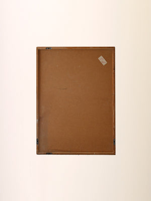 Specchio scandinavo minimalista anni ’60 in rovere 4