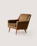 Poltrona vintage scandinava con tessuto originale