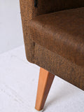 Poltrona vintage scandinava con tessuto originale 5