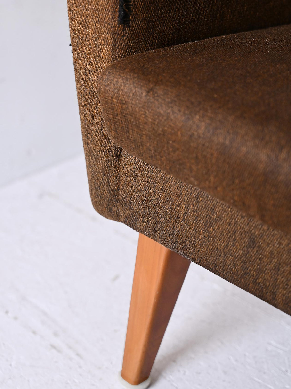 Poltrona vintage scandinava con tessuto originale 5
