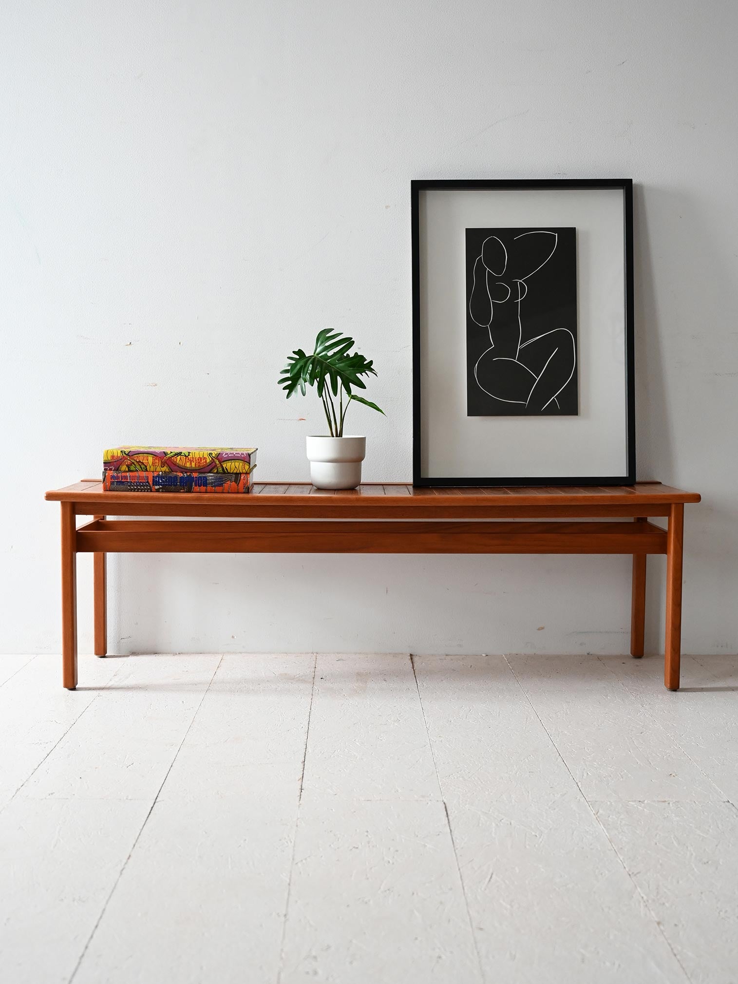 Panca scandinava anni ’60 in teak
