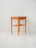 Comodino scandinavo vintage in rovere chiaro 2