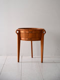 Portafiori scandinavo vintage in teak anni ’60 3